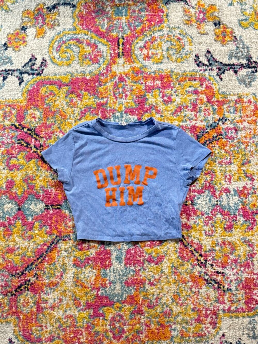 Garage "Dump Him" Crop Top Size Small